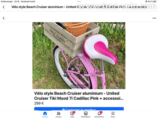 United cruiser cadillac pink - 3