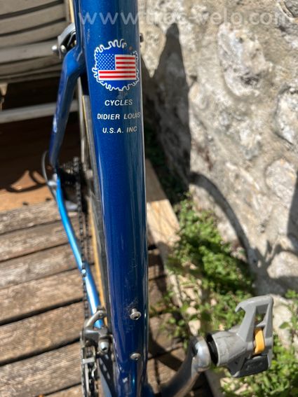 Vélo Didier Louis Monocoque Carbone Bleu de collection - 5