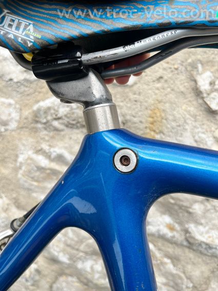 Vélo Didier Louis Monocoque Carbone Bleu de collection - 12