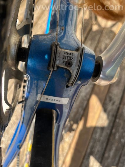 Vélo Didier Louis Monocoque Carbone Bleu de collection - 13