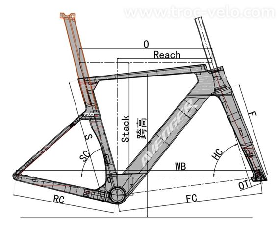 Kit cadre Avenger R8RS Team Edition taille 58 - 6