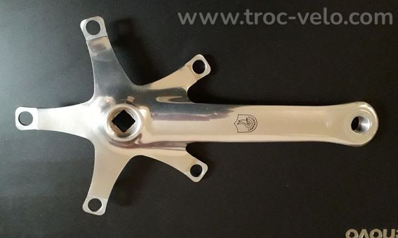 Pédalier Campagnolo Croce d'Aune 170mm droit en Tbé comme neuf