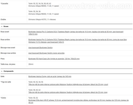 Vélo de course > Trek > Madone SL7 > Taille 56 - 3