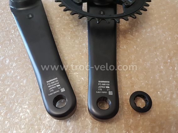 Pédalier Shimano Deore XT FC-M8100 175mm 12v 30T – Jamais Utilisé – Noir