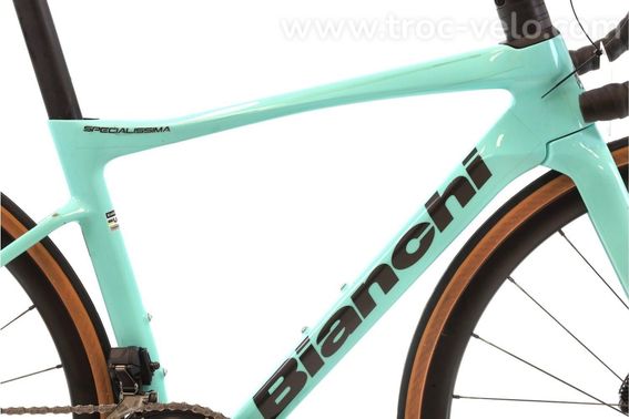 Produit Reconditionne    Bianchi Specialissima Comp Di2 12v    Bleu   Velo De Route   Tres Bon Etat - 2