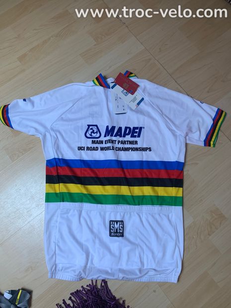 Maillot champion du monde Mapei homme neuf XL  - 2