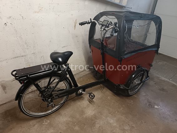 đČ Triporteur Ă©lectrique Babboe Big E â TrĂšs bon Ă©tat â Nombreux accessoires