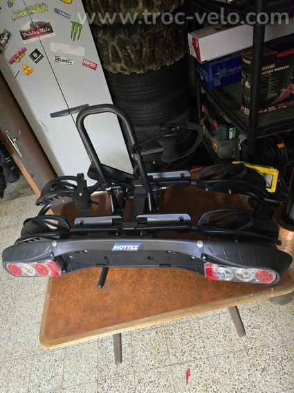 Porte-vélos attelage Mottez Zeus - 2 vélos - 2