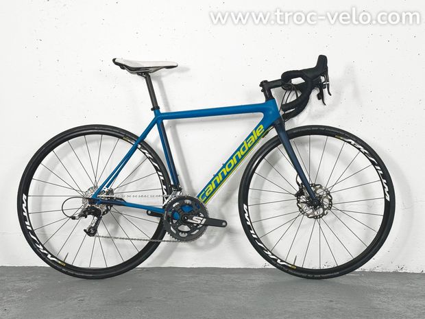 Vélo de route Cannondale SuperSix EVO Sram Rival Taille 50 / Roues Mavic Aksum disc Aluminium - 1