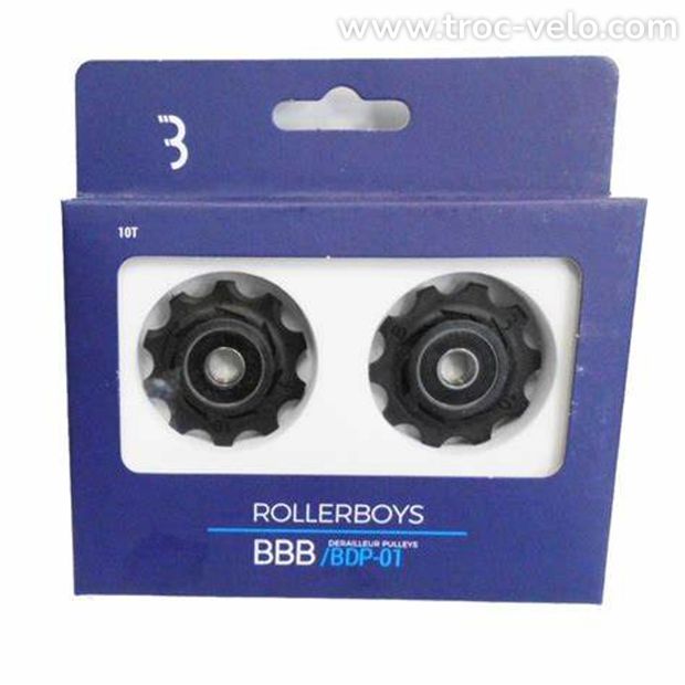 Paire de Galets de Dérailleurs BBB BDP-01 Rollerboys 10 Dents SRAM/ SHIMANO / CAMPAGNOLO.  - 1