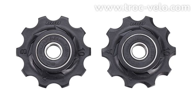 Paire de Galets de Dérailleurs BBB BDP-01 Rollerboys 10 Dents SRAM/ SHIMANO / CAMPAGNOLO.  - 2