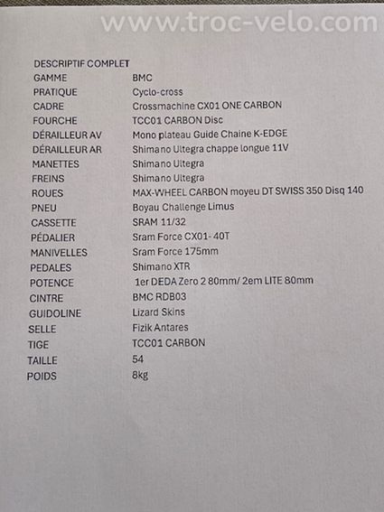 2 BMC CROSS MACHINE CX01 - 10