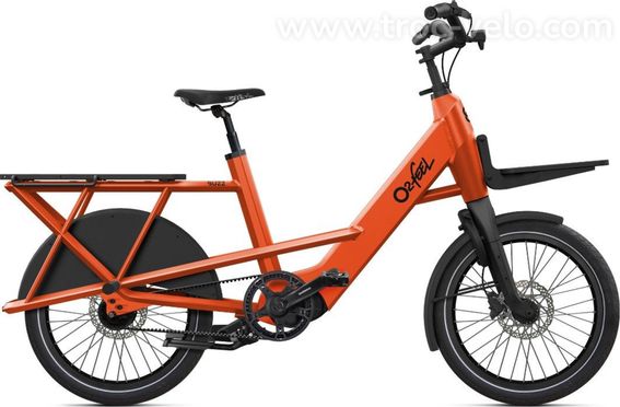Velo Cargo Electrique O2feel Buzz 8 1 Shimano 5v 540wh Shimano 85nm 20 Orange T Unique 150 200cm Produit Reconditionne