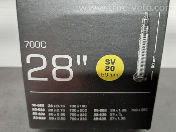 Lot 15 chambres à air neuves Schwalbe SV20 50mm - 2