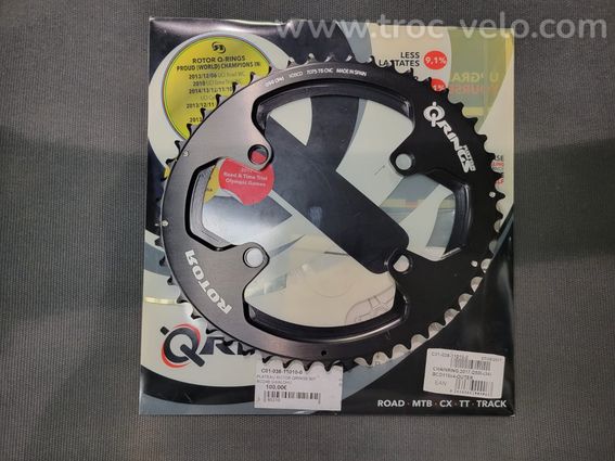 Plateau Rotor Qrings 50 dents Alu neuf