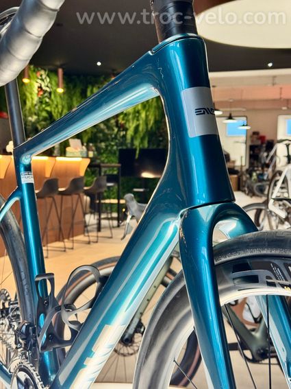 Vélo Enve Fray 58 Ultegra di2 roues SES 3.4 couleur Agave Blue - 2