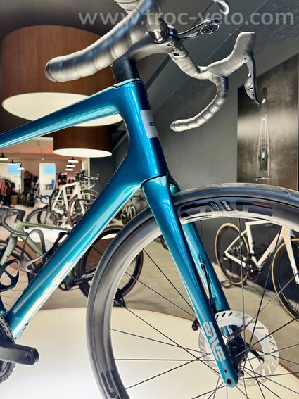 Vélo Enve Fray 58 Ultegra di2 roues SES 3.4 couleur Agave Blue - 3