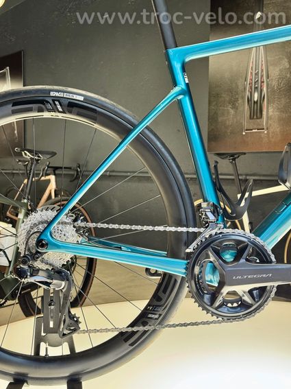 Vélo Enve Fray 58 Ultegra di2 roues SES 3.4 couleur Agave Blue - 4