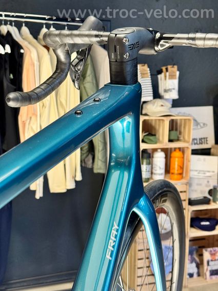 Vélo Enve Fray 58 Ultegra di2 roues SES 3.4 couleur Agave Blue - 6