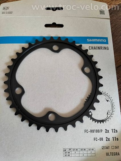 cassette et plateaux Ultegra neuf (2x12v) 0km!! 52/36 11/30  - 3