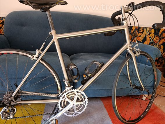 vélo de route Passoni Titano Puro C088GR9-cadre titane - 2