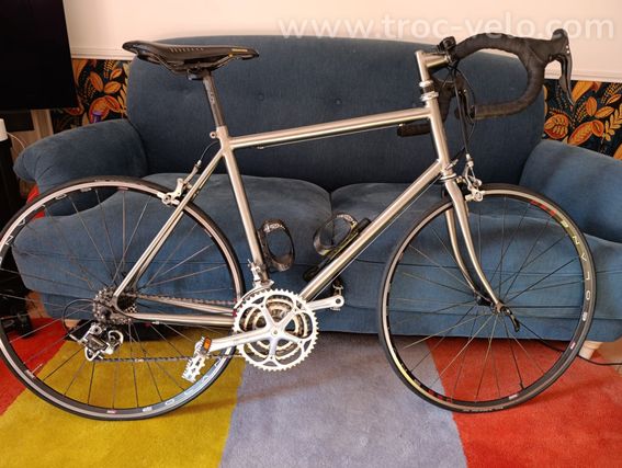 vélo de route Passoni Titano Puro C088GR9-cadre titane - 4