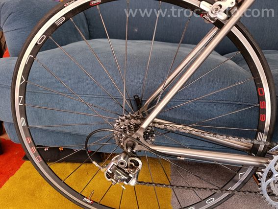 vélo de route Passoni Titano Puro C088GR9-cadre titane - 12