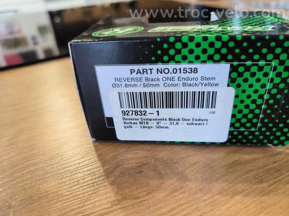 Potence Reverse Components Black One enduro 50mm - 6