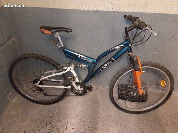 VTT Topbike 26" – 21 vitesses – Tout suspendu – Taille M/S