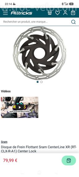 Disques de freins SRAM CENTERLINE XR CL neufs - 5