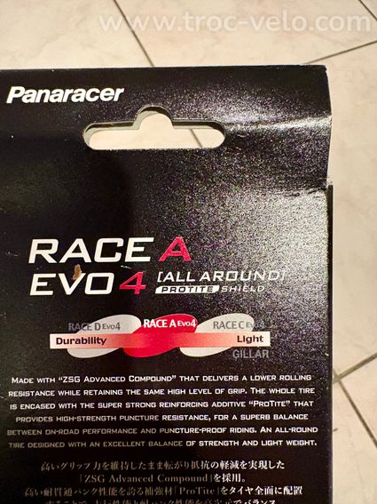 Pneu route Race A Evo 4 - 700x25 - NEUF - 8