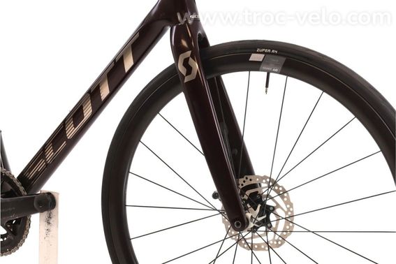 Produit Reconditionne Scott Addict Se Di2 12v Violet Velo De Route Tres Bon Etat - 5