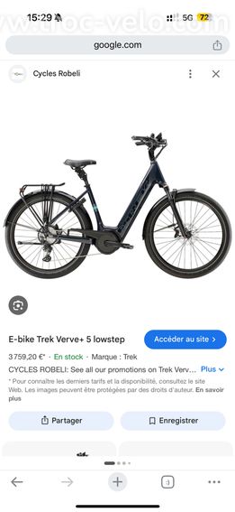 EBIKE TREK VERVE + 5 lowstep Taille M - 3