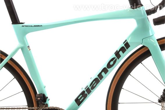 Produit Reconditionne    Bianchi Specialissima Comp Di2 12v    Bleu   Velo De Route   Tres Bon Etat - 2