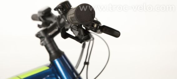 Vtt Electrique Tout Suspendu Raymon Fullray 130e 6 0 Sram Sx 12v 630wh 27 5   Bleu Vert T L 183 200cm   Produit Reconditionne - 7