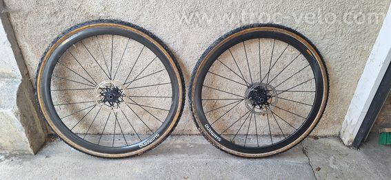 Roues carbone Shimano cyclo-cross  - 2