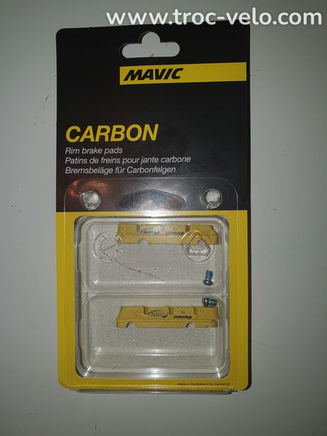 Paire de Patins de freins MAVIC CARBON SWISSTOP SHIMANO/SRAM Pour Jante Carbone - 1