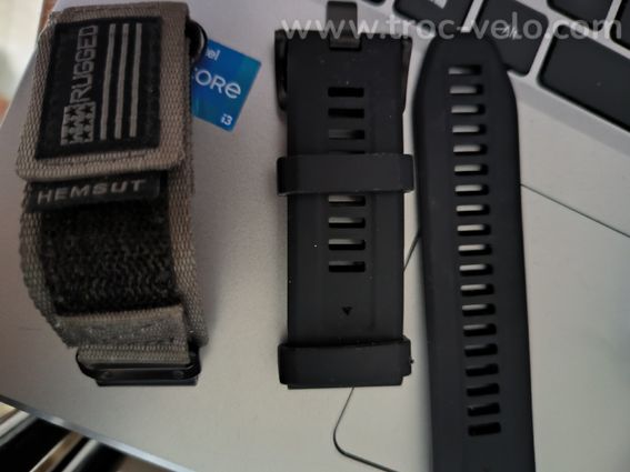 Garmin Fenix 7X Sapphire Solar + 3 Bracelet 51mm + Station Charge - 2