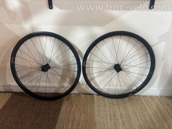 Paire de roue vélo man carbone