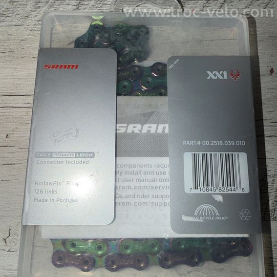 Chaîne SRAM Rainbow PC XX1 Eagle 12 Vitesses POWER CHAIN Power-Lock - 3