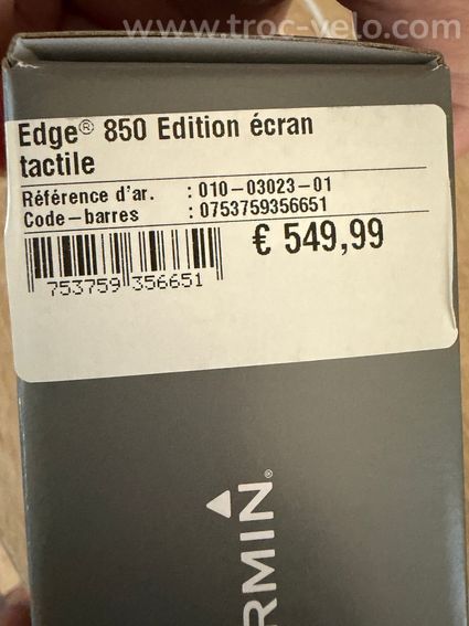 Compteur vélo Garmin edge 850 - 2