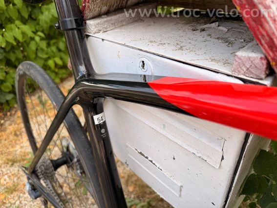 Vélo route Trek Emonda SL 6 Disc noir rouge 2022 Taille 54 - 8