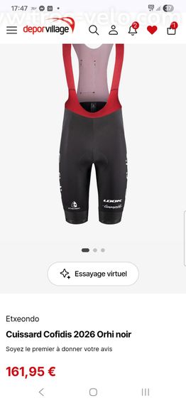 Cuissard Etxeondo team Cofidis team 2026 - 5