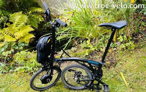 Brompton Electric C Line Explore 6 vitesses noir - 1