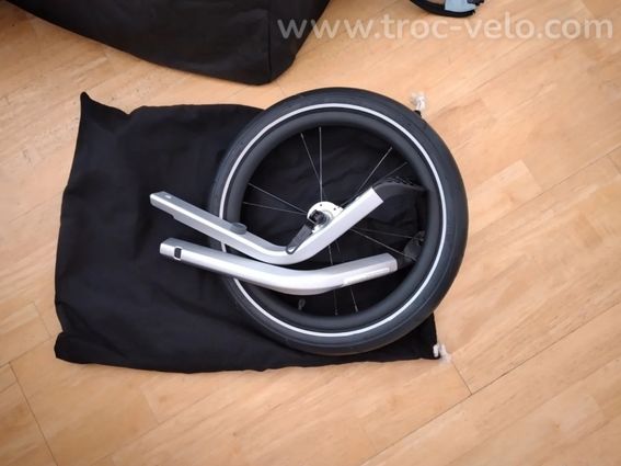 Remorque à vélo pour enfants Thule Chariot Cross 1 Alaska complète avec accessoires - 4