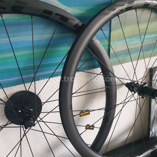 Ceramic ! Elitewheels pro disc paire carbone neuve en 38 ou 50 ou 55mm pneu chambre ou tubeless  - 2