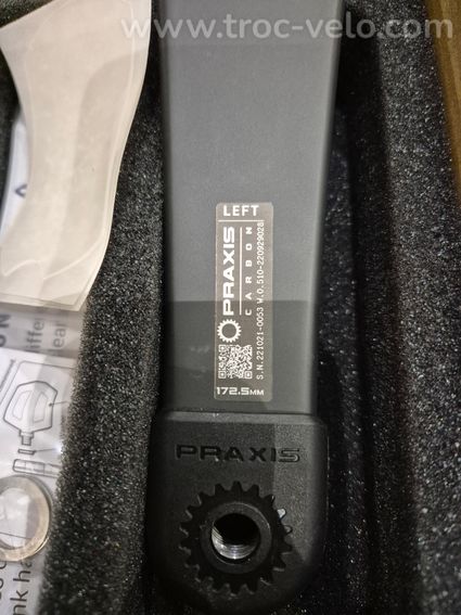 Manivelle gauche praxis e crank carbon 172.5mm - 2