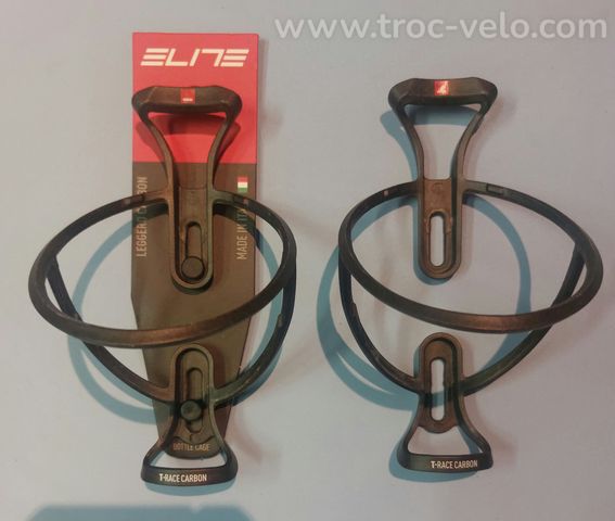Porte-Bidon Elite T-Race Carbon Noir