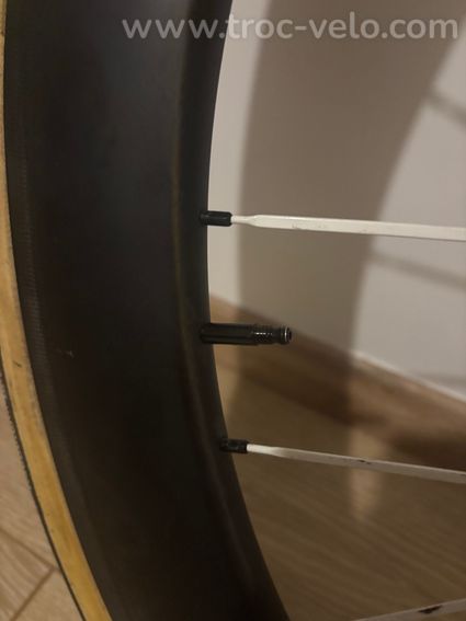 Roue arrière HED Jet 6 carbone – boyau - patins - 2
