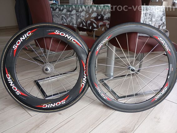 Paire de roues de CLM à boyaux 10 v Sonic Mega et Hyper - 5